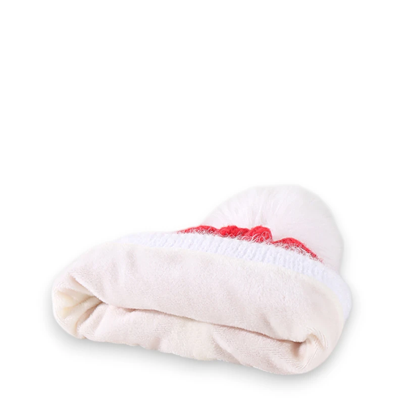 Bộ mũ len và khăn quàng Giáng Sinh đính quả bông Pompom - Ảnh 2