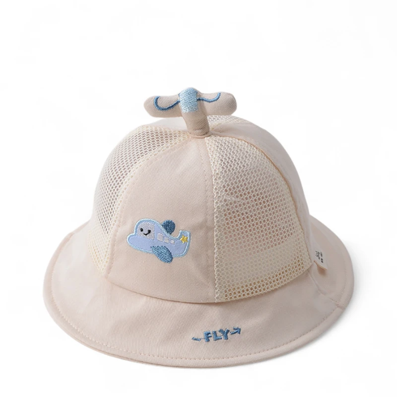 Mũ bucket phối lưới họa tiết máy bay 3D cho bé - Ảnh 2
