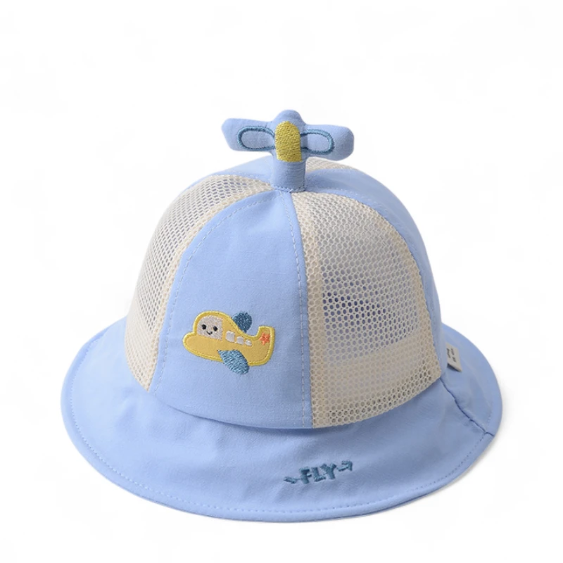 Mũ bucket phối lưới họa tiết máy bay 3D cho bé