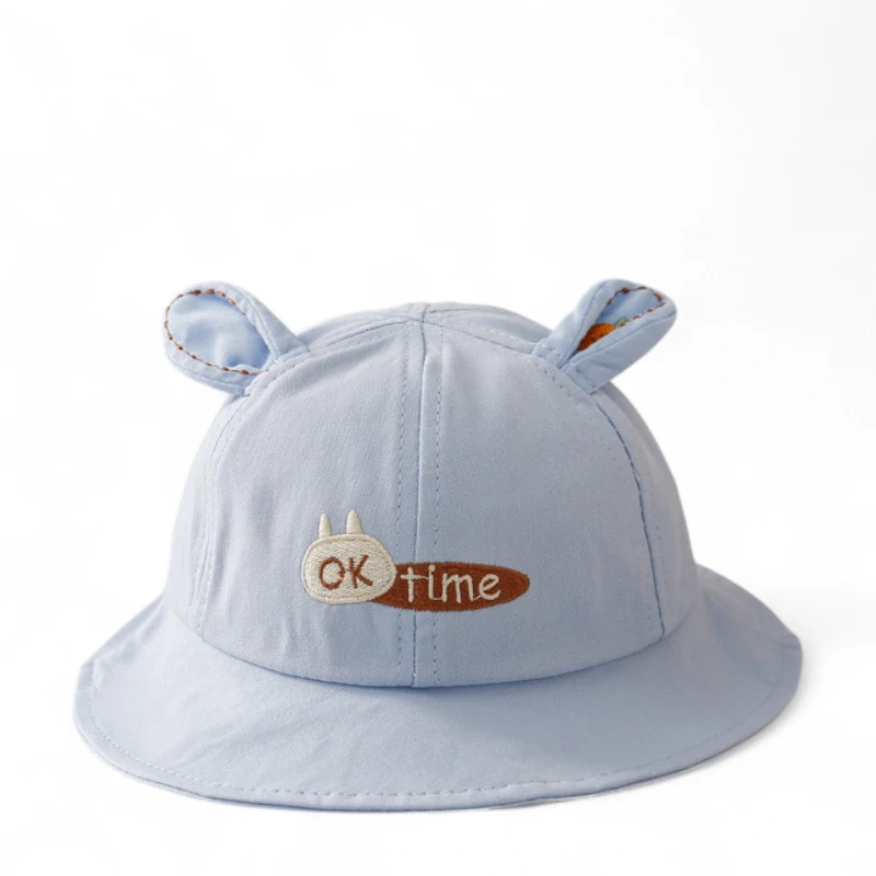 Mũ bucket tai thỏ thêu cà rốt OK time - Ảnh 2