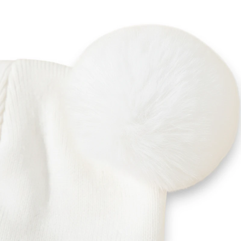 Mũ len beanie tai gấu 2 quả bông MOONLIGHT 15 - Ảnh 5