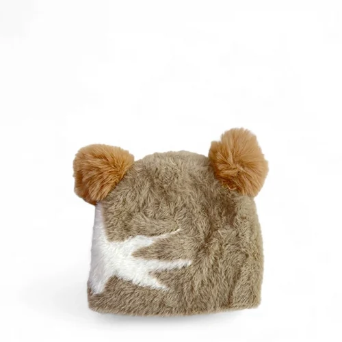 Mũ lông tai gấu họa tiết ngôi sao cho bé