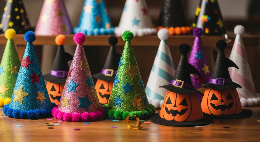 Mũ party cho sinh nhật, Halloween và họp mặt gia đình.