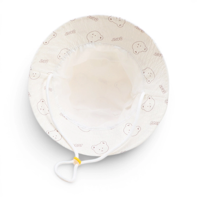 Mũ bucket họa tiết Gấu Doodle Bear có quai rút phong cách Hàn Quốc cho bé - Ảnh 5