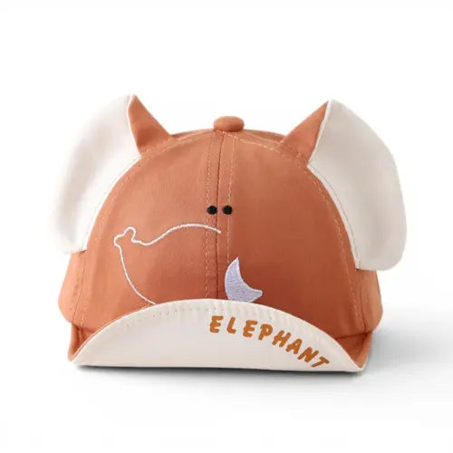 Mũ lưỡi trai mềm Voi Con tai to in chữ ELEPHANT cho bé