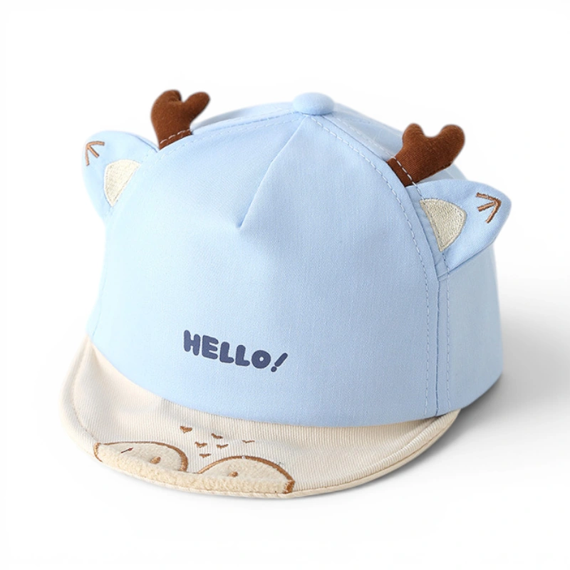 Mũ lưỡi trai mềm sừng Hươu Hello dễ thương cho bé - Ảnh 3