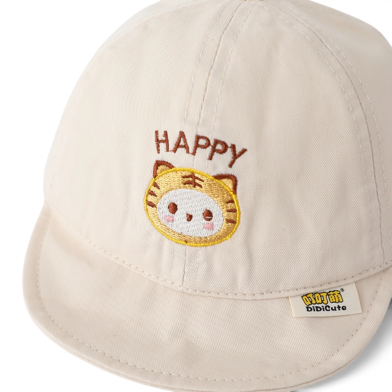 Mũ lưỡi trai mềm thêu hình Hổ con Happy chống nắng cho bé - Ảnh 6