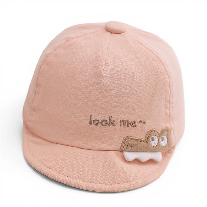 Mũ lưỡi trai vành mềm bé Cá Sấu thêu chữ Look Me cho trẻ sơ sinh - Ảnh 2